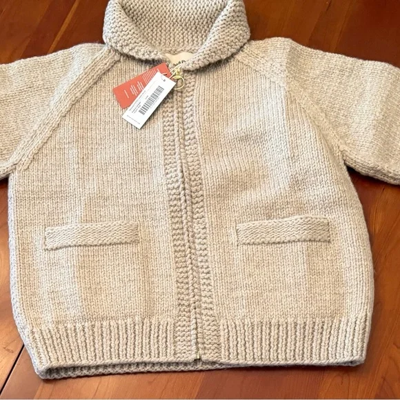 Misha and Puff Cozy Oyster Knit Long Sleeve Women's Cardigan Sweater w/pockets - Picture 3 of 5